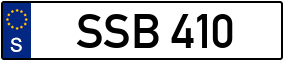 Trailer License Plate